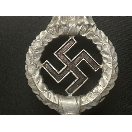 5250 - WW2 Third Reich 2nd Pattern NSDAP Banner Top. Pole fixing is marked 