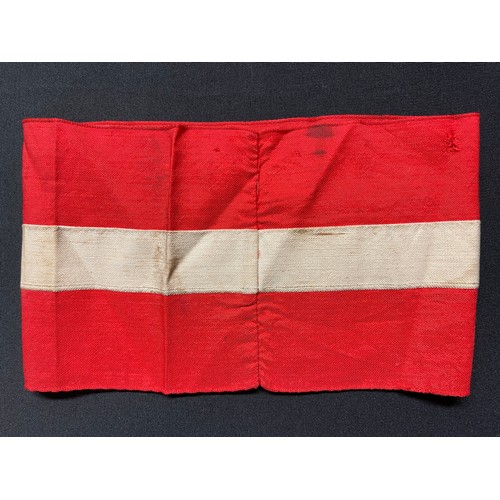 5264 - WW2 Third Reich Hitler Jugend Kampfbinde. Hitler Youth Armband. Has remains of RZM label.