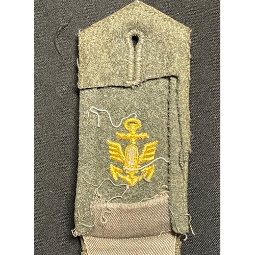 5271 - WW2 Third Reich Heer & KM cloth insignia: KM Coastal Artillery single shoulder strap: Heer Officers ... 