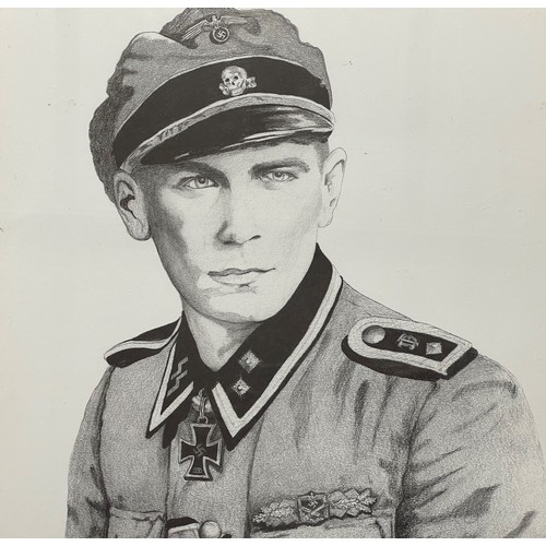 5272 - Waffen SS RKT Josef Lainer Knight Cross Winner signed limited edition print, 23/125. Overall size in... 