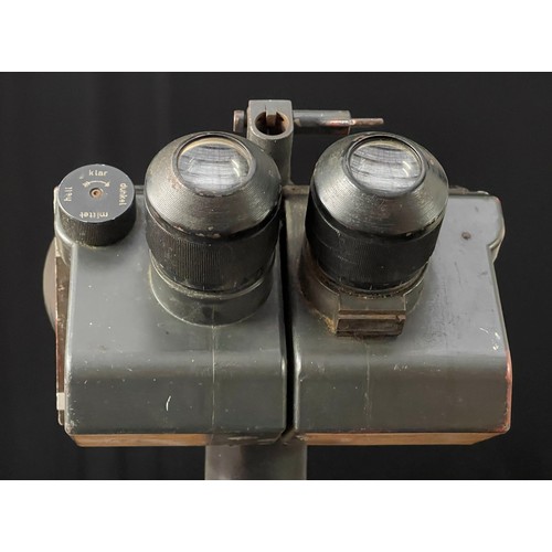 5276 - WW2 Third Reich Flakfernrohr DF 10 x 80 Flak Binoculars, maker marked 