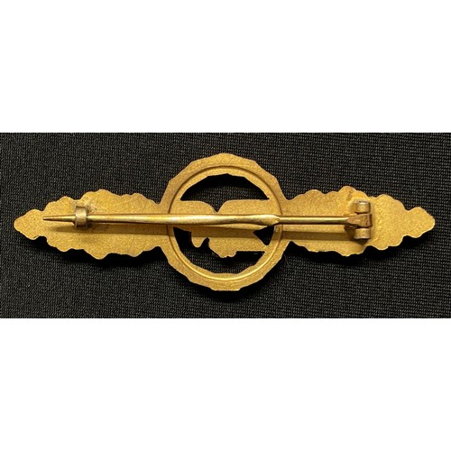 5289 - 1957 Pattern Frontflugspange für Transportflieger in Gold - Luftwaffe Transport Clasp in Gold. No ma... 