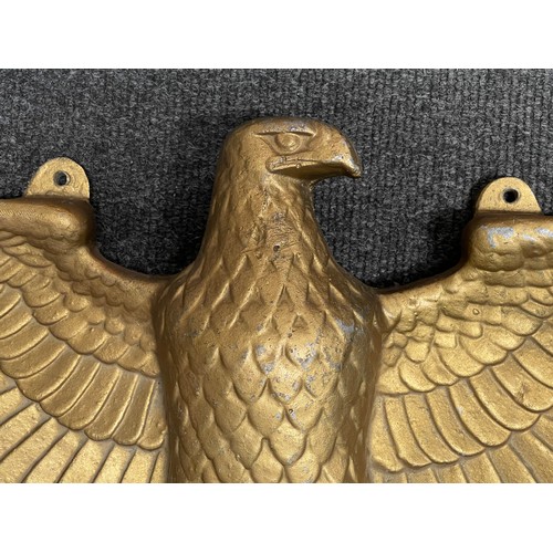 5295 - WW2 Third Reich Large Kreigsmarine U Boat or E Boat Reichsadler Cast Alloy Eagle, 715mm x 400mm. Dep... 