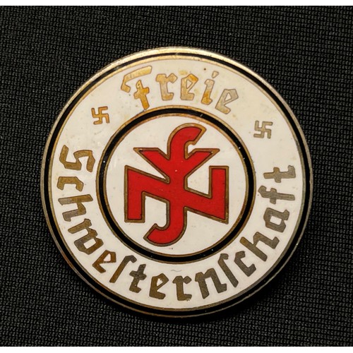 5296 - WW2 Third Reich NSV-RBF Membership Badge 