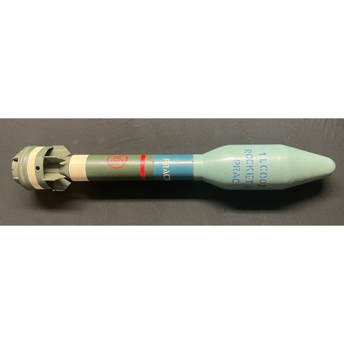 5299 - British 1 LCOO2 Rocket 3.5 inch Practise M20 Super Bazooka Round . INERT & FFE. Dated 1-54.