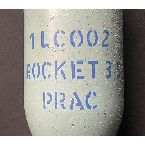 5299 - British 1 LCOO2 Rocket 3.5 inch Practise M20 Super Bazooka Round . INERT & FFE. Dated 1-54.