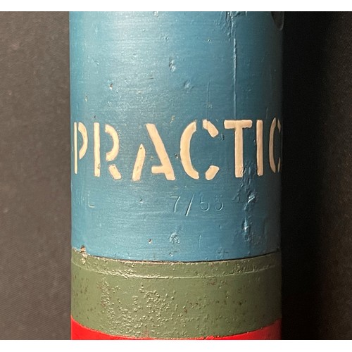 5299 - British 1 LCOO2 Rocket 3.5 inch Practise M20 Super Bazooka Round . INERT & FFE. Dated 1-54.