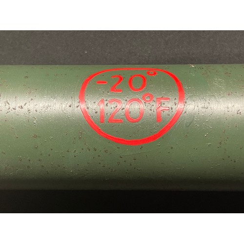 5299 - British 1 LCOO2 Rocket 3.5 inch Practise M20 Super Bazooka Round . INERT & FFE. Dated 1-54.