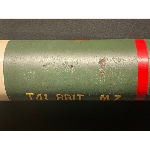 5299 - British 1 LCOO2 Rocket 3.5 inch Practise M20 Super Bazooka Round . INERT & FFE. Dated 1-54.