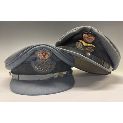 5307 - RAF and Sultan of Oman Air Forces Officers Service Dress Caps, both the property of an ex RAF Piloit... 