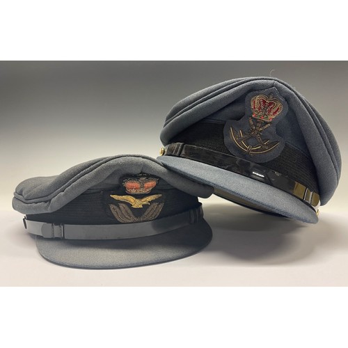 5307 - RAF and Sultan of Oman Air Forces Officers Service Dress Caps, both the property of an ex RAF Piloit... 