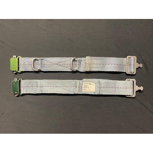 5308 - RAF Leg Restraints for use with the Martin-Baker Ejector Seat. Assembly No MBEU-41681. Fitted quick ... 