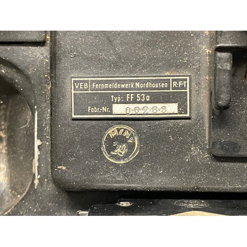 5311 - DDR East German Nationale Volksarmee NVA Field Telephone Type FF 33a in Bakelite. VEB Maker marked. ... 