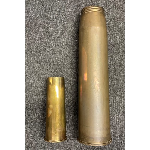 5314 - Pair of British Brass Shell Cases: Royal Navy 