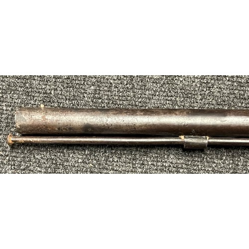 5322 - Percussion Cap Musket with 83cm long barrel, bore approx. 20mm. Working action but hammer is loose m... 