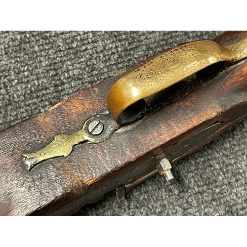 5322 - Percussion Cap Musket with 83cm long barrel, bore approx. 20mm. Working action but hammer is loose m... 