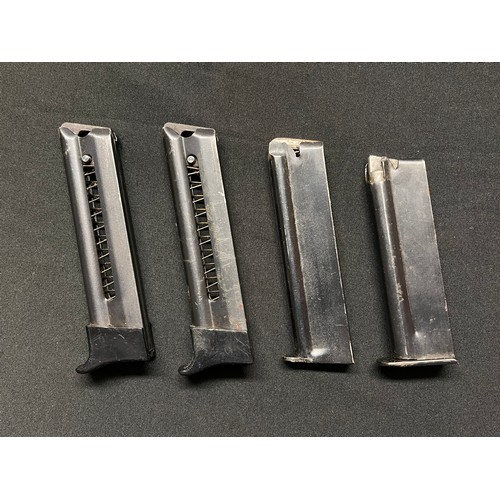 5330 - Spare Magazines: Bernardeli Semi Auto Pistol .32 cal. 7 round. VBG Maker marked. Two examples: And t... 