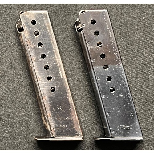 5331 - Walther 9mm P38 Magazines x 2. One is wartime and maker marked 