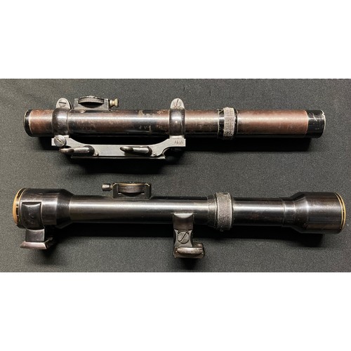 5333 - Pre war German Oigee Gnomet 2 1/2 power Telescopic sight fitted with Akah mounting rail. Along with ... 