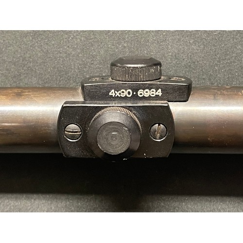 5335 - Post war German made Ajack 4x90 Telescopic Sight. Serial number 6984.