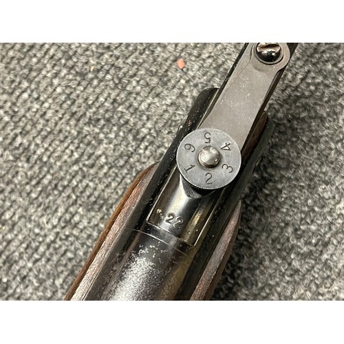 5340 - Pair of Air Rifles: .22 Webley Falcon with 440mm long barrel. Serial number 281. Working order. Over... 