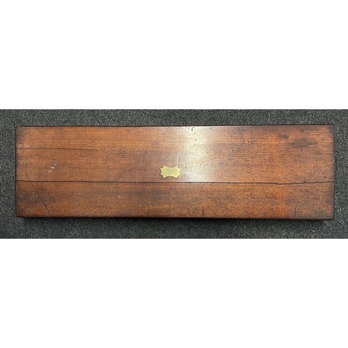 5351 - A 19th Century Mahogany Shotgun case. No makers label.