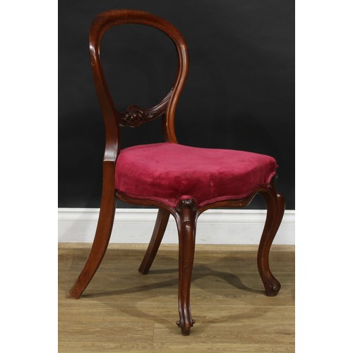 106 - A late Victorian Eastlake Movement spoonback armchair, 93cm high, 70cm wide, the seat 49cm wide and ... 