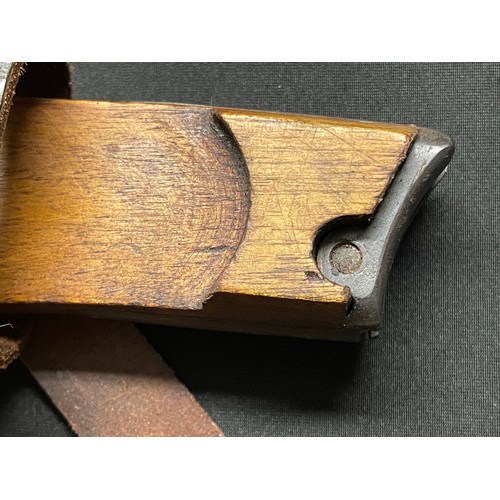 5366 - Reproduction WW1 Imperial German Artillery Luger 08 Pistol Holster and wooden shoulder stock rig. Ho... 