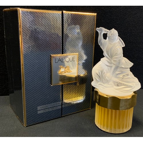 16 - Lalique Flacon Collection pour Homme 'Samourai ' mascot scent bottle limited edition year 2005 flute... 