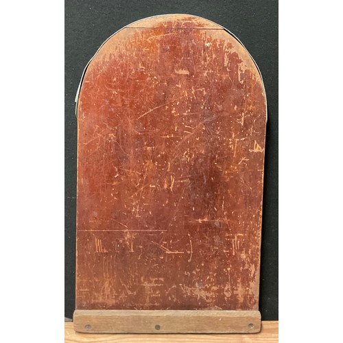 3091 - A 19th/early 20th century tavern shove ha’penny board, 60cm long, 37cm wide