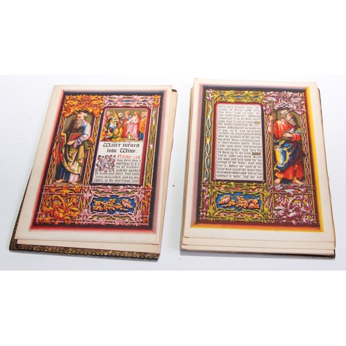 3782 - Papier Mache Binding - The Miracle of our Lord, Gothic Revival boards, colour printed, quarto, Longm... 