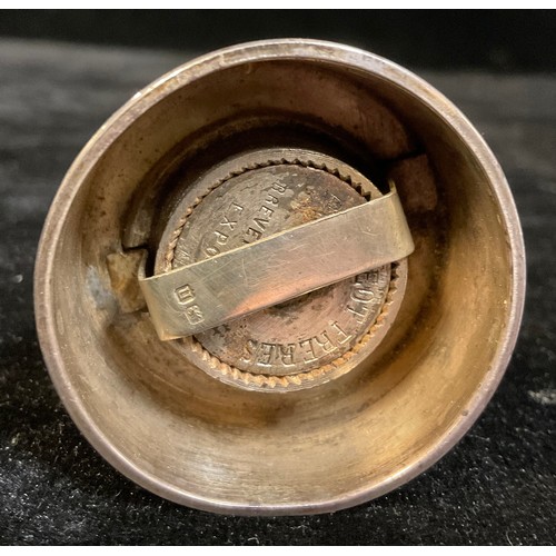 89 - A silver pepper mill, Birmingham 1912