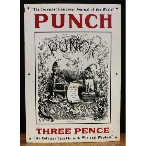 123 - Advertising - a reproduction rectangular shaped single sided pictorial enamel sign, black and red le... 