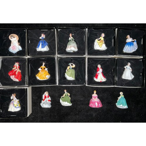 148 - A set of eleven Royal Doulton miniature figures, Christine, Annabel, Elaine, Margaret, Buttercup, La... 