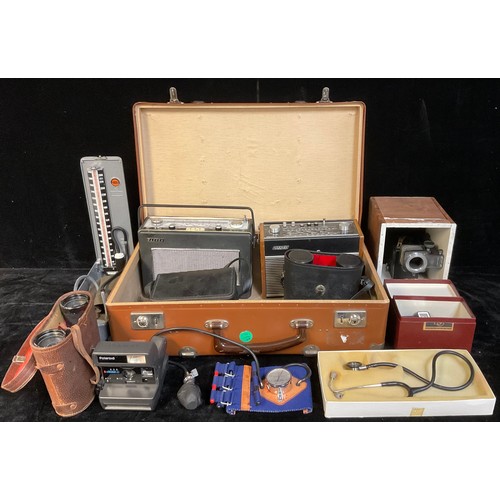 450 - A Hacker Sovereign radio, model no. RP18; another, Hacker Hunter, model no. RP38A; a pair of Mark Sc... 