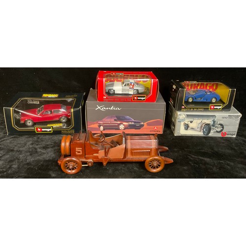 459 - Bburago 1:22 scale Rolls-Royce Camargue, window boxed; other models including a Citroen Xantia, boxe... 