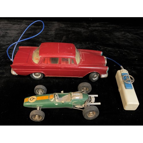 468 - Toys & Juvenalia - a Schuco (Germany) Team Lotus racing car, unboxed and a Gama plastic battery oper... 