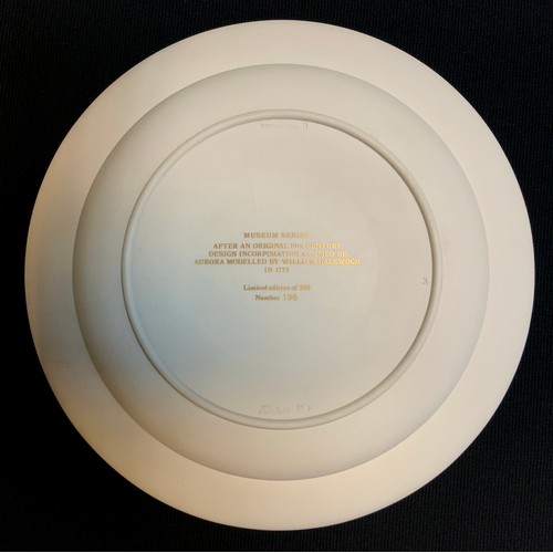 5 - A Wedgwood Museum series limited edition Aurora pattern plate, by William Hackwood,  limited edition... 