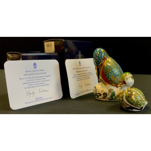 30 - A Royal Crown Derby paperweight Kedleston Kingfisher, Sinclair's exclusive,  1st April 2005-31st Mar... 