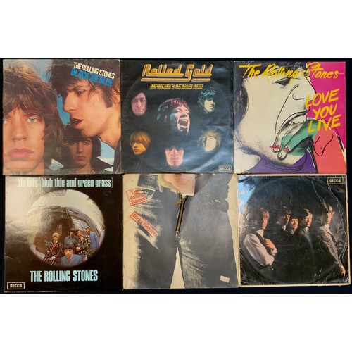 209 - The Rolling Stones; Big Hits (High tide and green grass) TXS 101, Rolled Gold ROSTI, Black and blue ... 