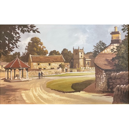 770 - English School, C Nixon, By the Water at Over Haddon, oil on canvas; English School, John Grain, Ash... 