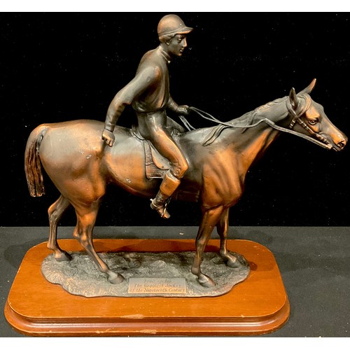 938 - A coppered bronze equestrian sculpture, Fred Archer, The Greatest Jockey of the Nineteenth Century, ... 