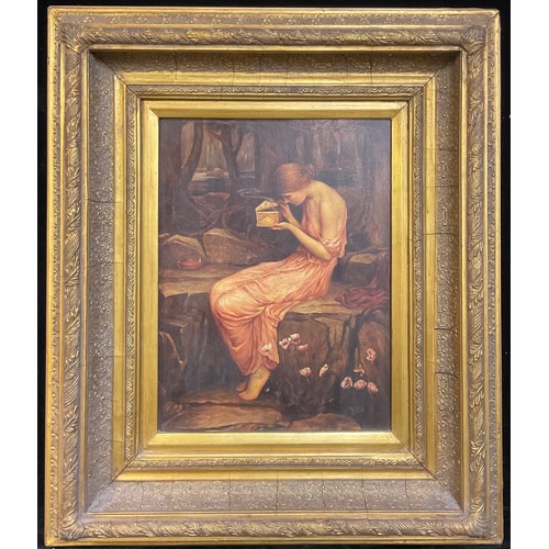 940 - A modern print, after John Williams Waterhouse' Psyche opening the golden box, gilt frame