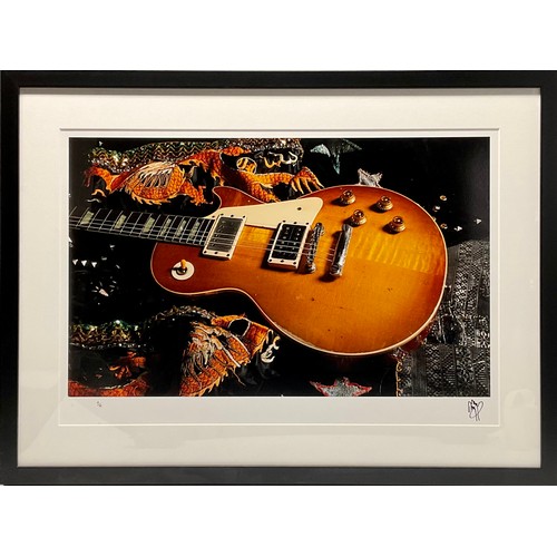 40A - Genesis Publications - Jimmy Page Print, The Anthology Portfolio, Les Paul Number One, signed limite... 