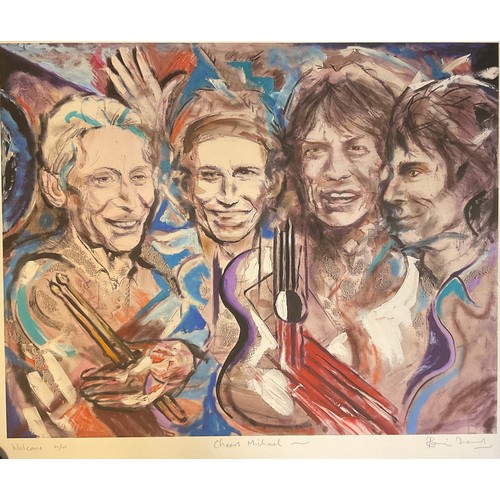 103 - Ronnie Wood, a limited edition print, Welcome, 