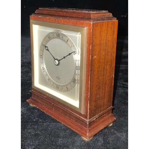 325 - An Elliott mahogany mantel clock