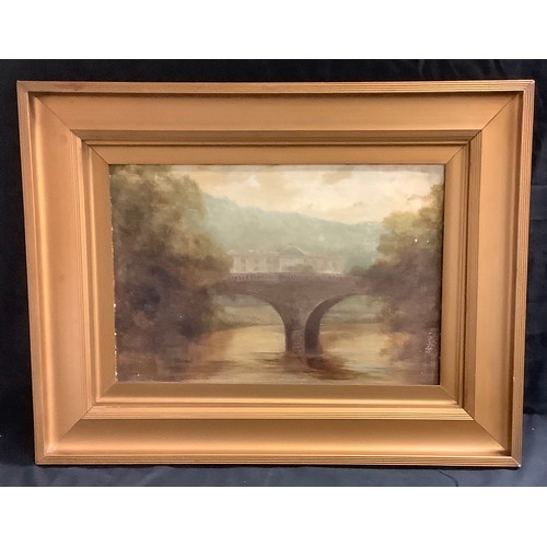 106 - English School, late 19th/early 20th century  
A View of Chatsworth  
unsigned, oil on board, 36cm x... 