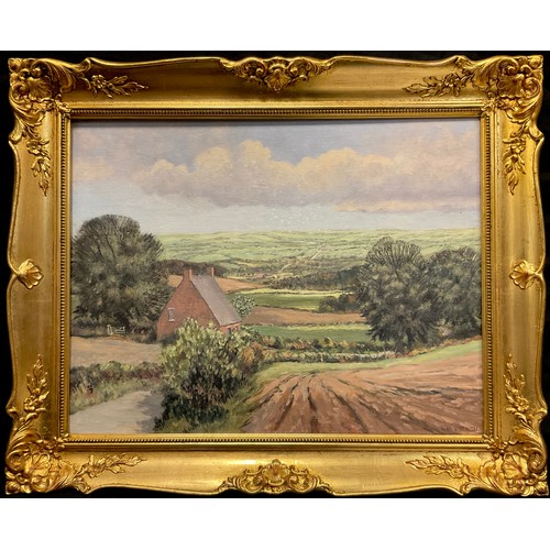 134 - Alan Smith (contemporary)
Across The Fields
signed, dated 1988, oil on board, 35cm x 45cm