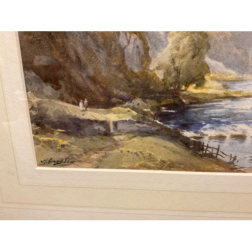 179 - Harold Gresley (1892–1967)
The Stepping Stones, Dovedale, Derbyshire
signed, watercolour, 28cm x 38c... 