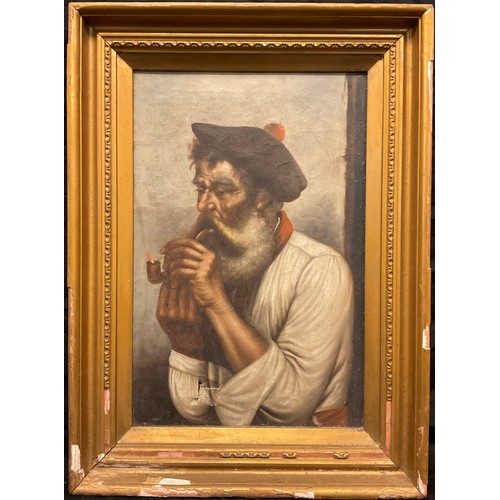 203 - Italian School (19th century)
The Pipe Smoker
oil on canvas, 38cm x 24.5cm